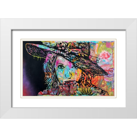 Venus White Modern Wood Framed Art Print with Double Matting by Dean Russo Collection