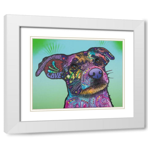 Beaker White Modern Wood Framed Art Print with Double Matting by Dean Russo Collection