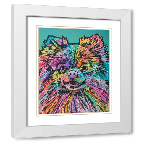 Gus White Modern Wood Framed Art Print with Double Matting by Dean Russo Collection