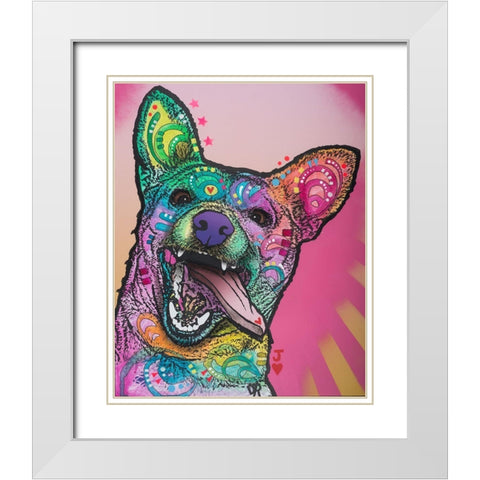 Jack White Modern Wood Framed Art Print with Double Matting by Dean Russo Collection