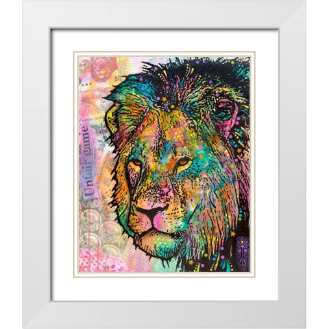 The Poached White Modern Wood Framed Art Print with Double Matting by Dean Russo Collection