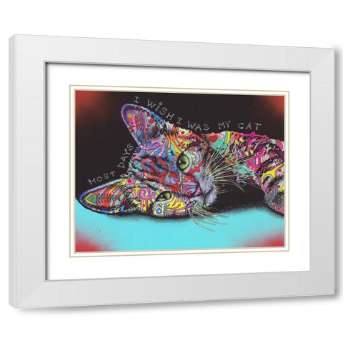 Most Days White Modern Wood Framed Art Print with Double Matting by Dean Russo Collection