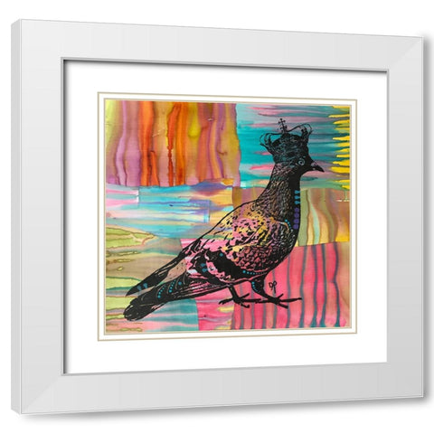 King Of The Free World White Modern Wood Framed Art Print with Double Matting by Dean Russo Collection