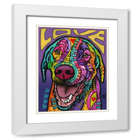 Orion White Modern Wood Framed Art Print with Double Matting by Dean Russo Collection