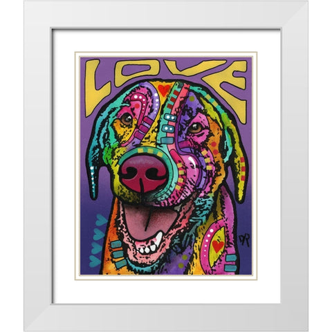 Orion White Modern Wood Framed Art Print with Double Matting by Dean Russo Collection
