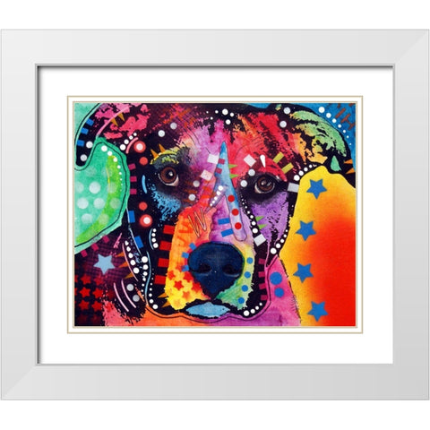 B1 White Modern Wood Framed Art Print with Double Matting by Dean Russo Collection