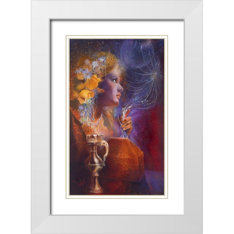 Gifts For Pandora White Modern Wood Framed Art Print with Double Matting by Lund, Denton