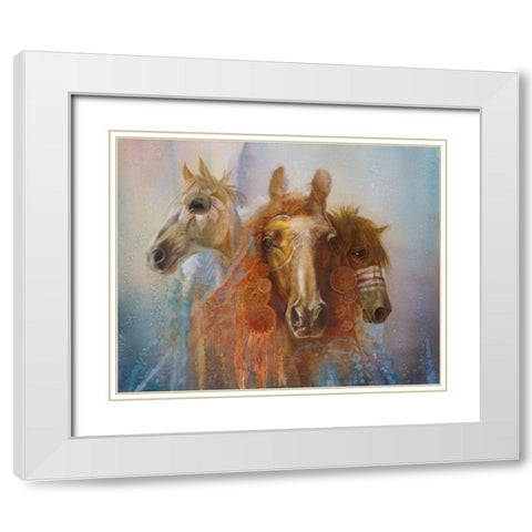 Sundancers White Modern Wood Framed Art Print with Double Matting by Lund, Denton