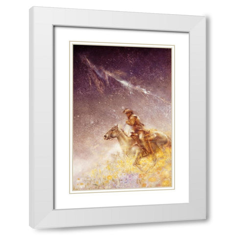 Storm White Modern Wood Framed Art Print with Double Matting by Lund, Denton