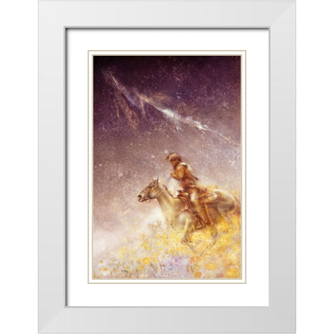 Storm White Modern Wood Framed Art Print with Double Matting by Lund, Denton