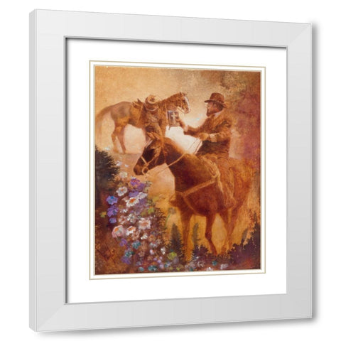The Country Preacher White Modern Wood Framed Art Print with Double Matting by Lund, Denton
