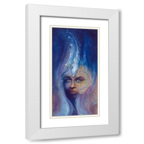 Higher Vision White Modern Wood Framed Art Print with Double Matting by Lund, Denton