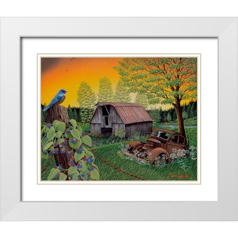 Time Gone By White Modern Wood Framed Art Print with Double Matting by Engler, Don