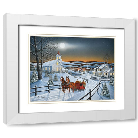 Winter Dreams White Modern Wood Framed Art Print with Double Matting by Engler, Don