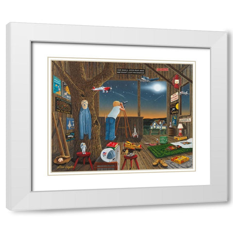 Not Just A Dream White Modern Wood Framed Art Print with Double Matting by Engler, Don