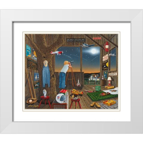 Not Just A Dream White Modern Wood Framed Art Print with Double Matting by Engler, Don