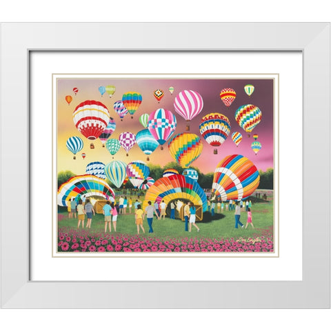 Morning Liftoff White Modern Wood Framed Art Print with Double Matting by Engler, Don