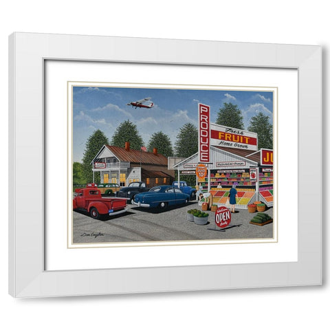 Fresh Produce White Modern Wood Framed Art Print with Double Matting by Engler, Don