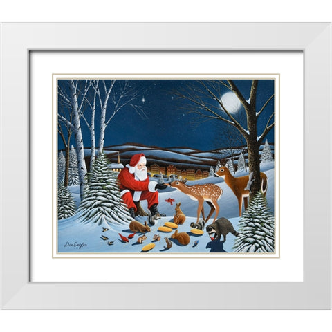 Peace on Earth White Modern Wood Framed Art Print with Double Matting by Engler, Don