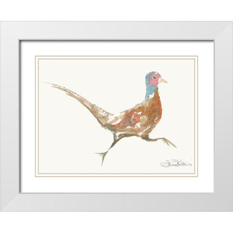 034a White Modern Wood Framed Art Print with Double Matting by Steel, Emma