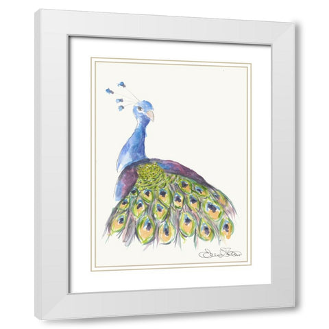 038a White Modern Wood Framed Art Print with Double Matting by Steel, Emma