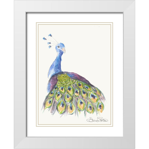 038a White Modern Wood Framed Art Print with Double Matting by Steel, Emma