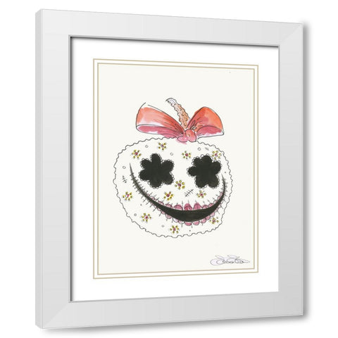 042a White Modern Wood Framed Art Print with Double Matting by Steel, Emma