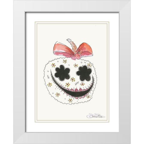 042a White Modern Wood Framed Art Print with Double Matting by Steel, Emma