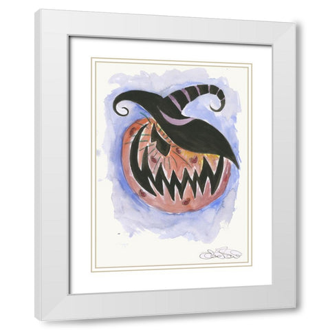 043a White Modern Wood Framed Art Print with Double Matting by Steel, Emma