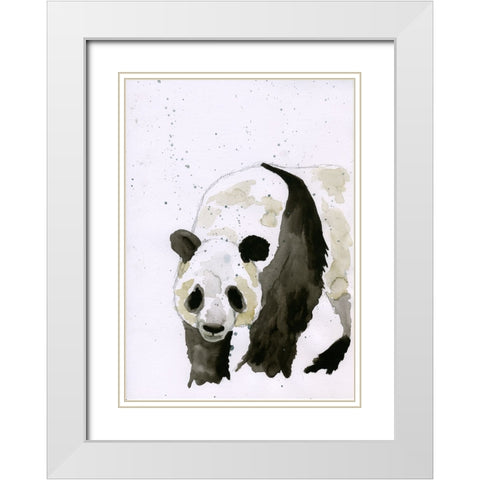 056a White Modern Wood Framed Art Print with Double Matting by Steel, Emma
