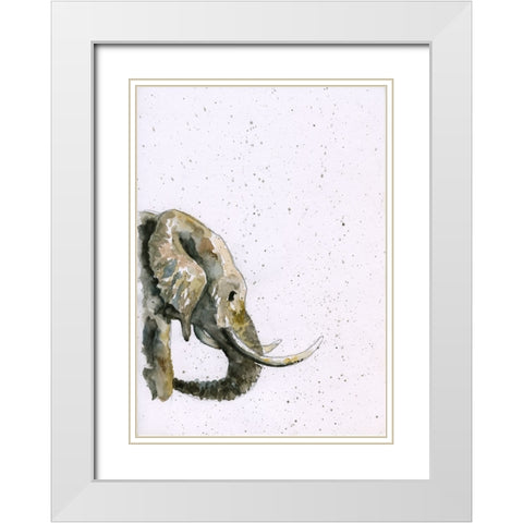 058a White Modern Wood Framed Art Print with Double Matting by Steel, Emma