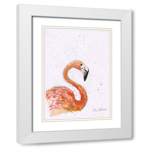 071a White Modern Wood Framed Art Print with Double Matting by Steel, Emma