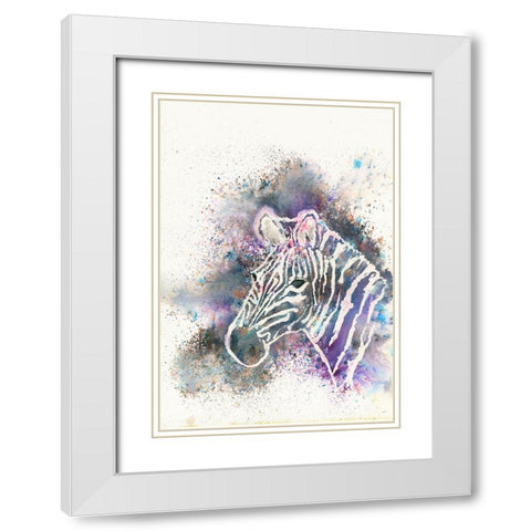 075a White Modern Wood Framed Art Print with Double Matting by Steel, Emma