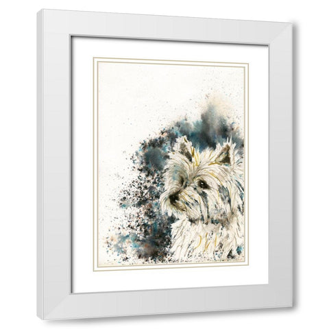 079a White Modern Wood Framed Art Print with Double Matting by Steel, Emma