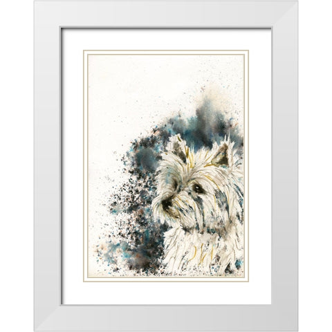 079a White Modern Wood Framed Art Print with Double Matting by Steel, Emma