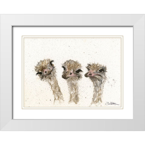 092a White Modern Wood Framed Art Print with Double Matting by Steel, Emma