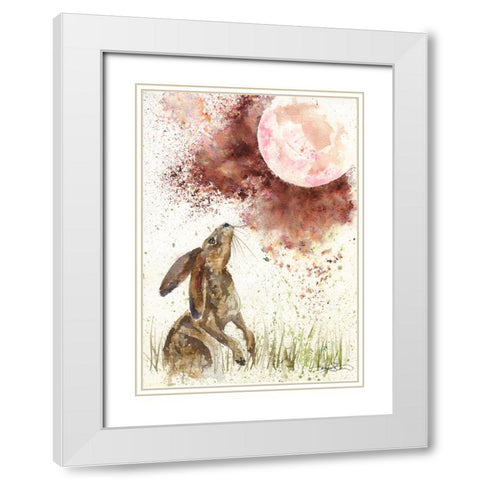 098a White Modern Wood Framed Art Print with Double Matting by Steel, Emma