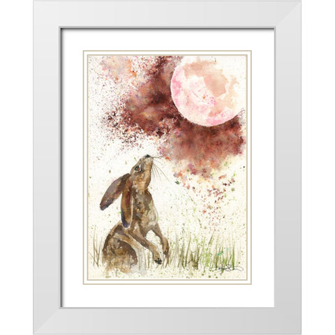 098a White Modern Wood Framed Art Print with Double Matting by Steel, Emma