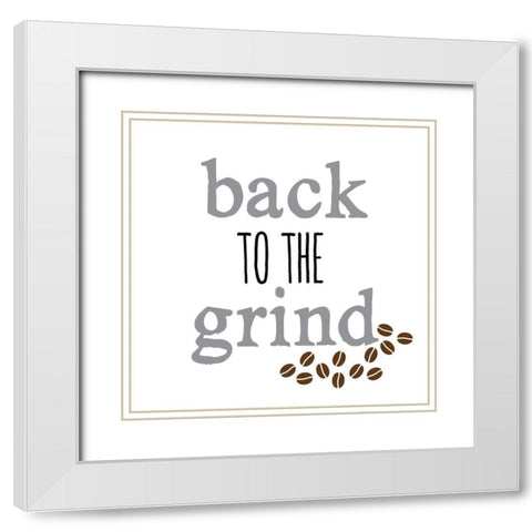 Grind White Modern Wood Framed Art Print with Double Matting by Clark, Erin
