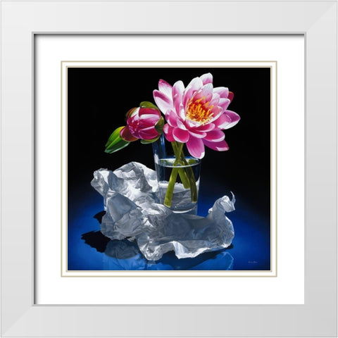 A Day In A Life White Modern Wood Framed Art Print with Double Matting by Chartier, Francois