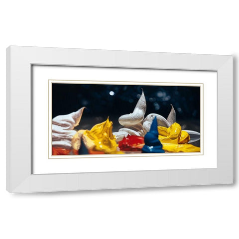 Fool Moon White Modern Wood Framed Art Print with Double Matting by Chartier, Francois