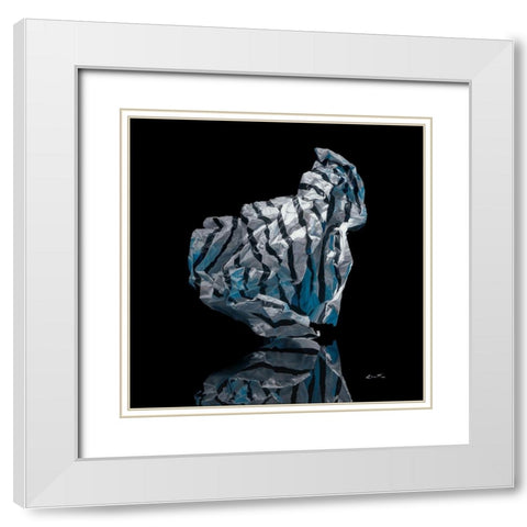 Iceberg VI White Modern Wood Framed Art Print with Double Matting by Chartier, Francois