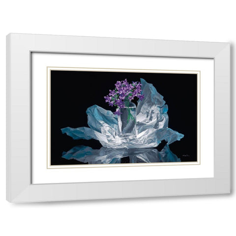 Just for You White Modern Wood Framed Art Print with Double Matting by Chartier, Francois