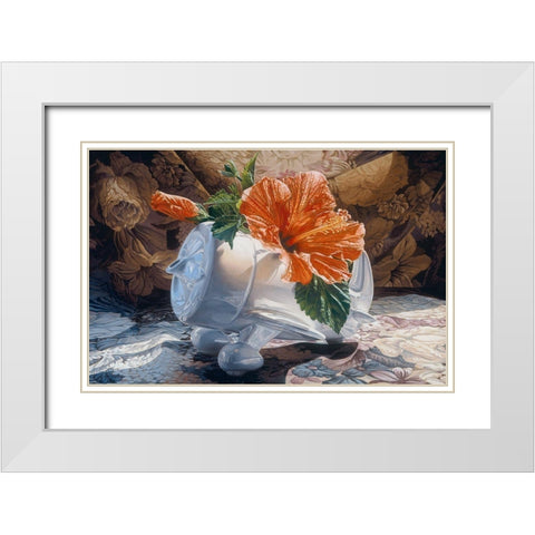 Lets Go Fly White Modern Wood Framed Art Print with Double Matting by Chartier, Francois