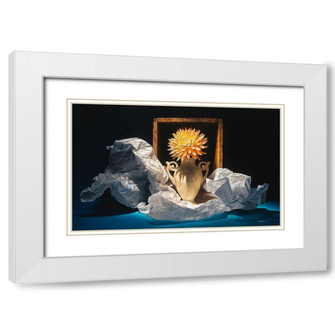 The Gift White Modern Wood Framed Art Print with Double Matting by Chartier, Francois