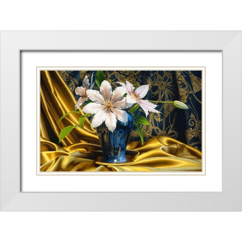 A Star White Modern Wood Framed Art Print with Double Matting by Chartier, Francois