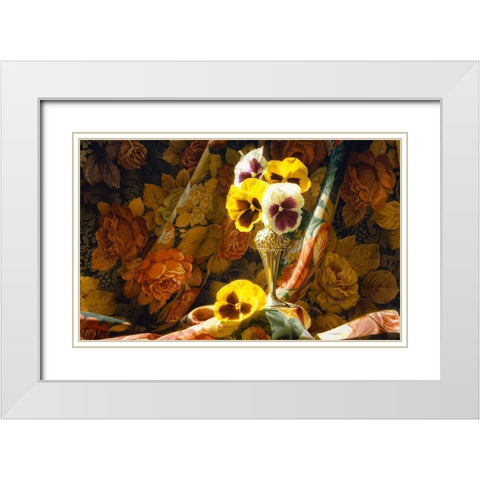 Just a Thought White Modern Wood Framed Art Print with Double Matting by Chartier, Francois