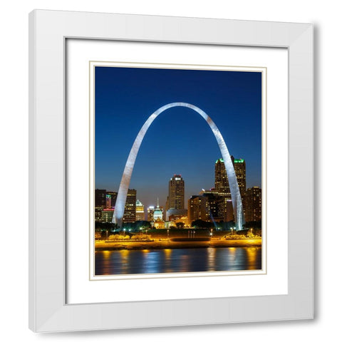 Gateway Vertical White Modern Wood Framed Art Print with Double Matting by Galloimages Online