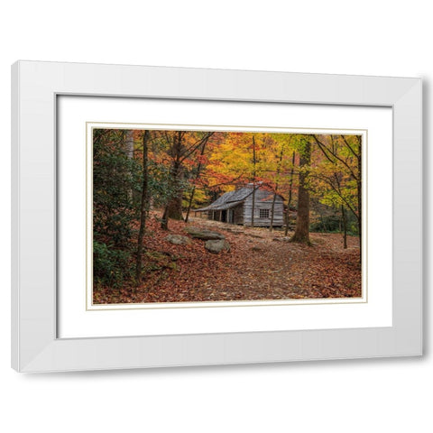 Bud Ogle Place -Composition 2 White Modern Wood Framed Art Print with Double Matting by Galloimages Online