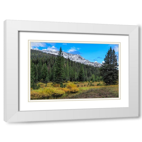 Yellowstone Sbc Landscape White Modern Wood Framed Art Print with Double Matting by Galloimages Online